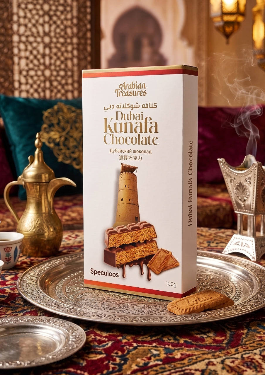Kunafa Speculoos Chocolate 100g – Arabian Treasure