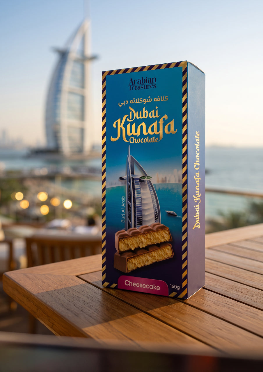 Kunafa Cheesecake Chocolate 160g – Arabian Treasure