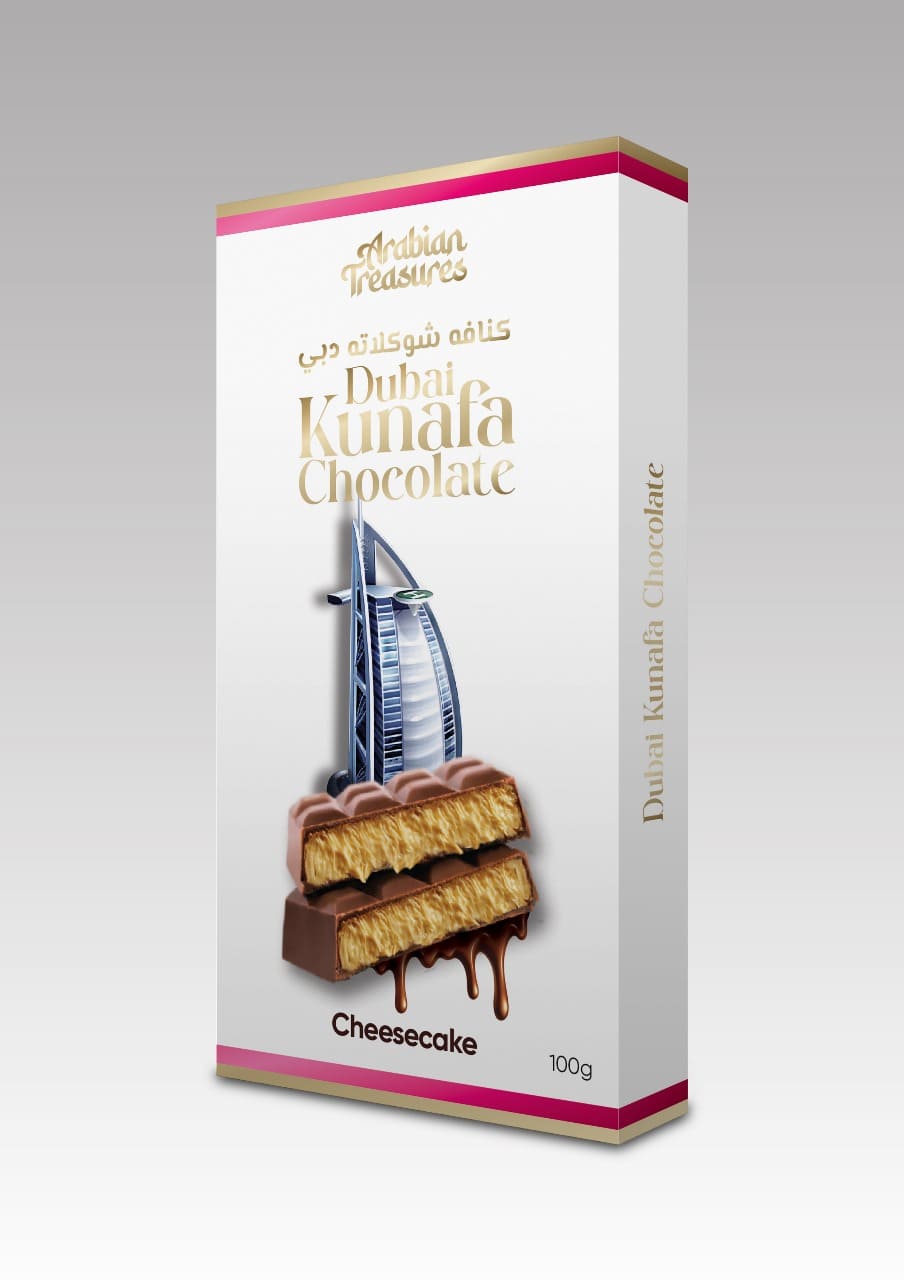 Kunafa Cheesecake Chocolate 100g – Arabian Treasure